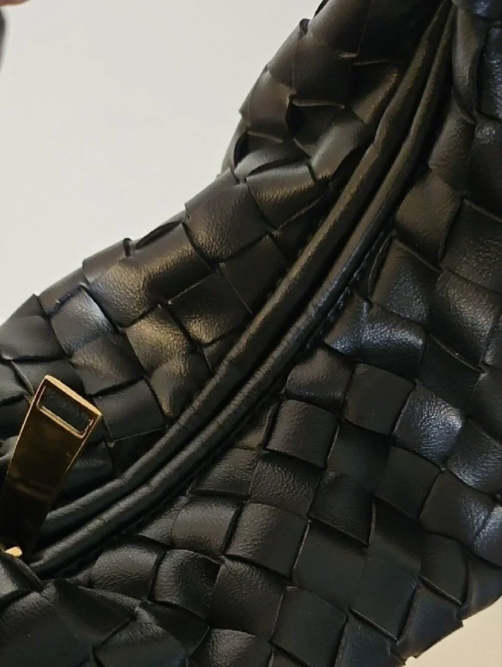Woven Mini Jodi Style Bag - Black
